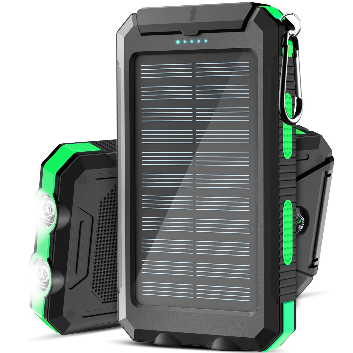 Solar power bank 50000mAh with built-in cable, lightweight and large capacity universal mobile power supply for mobile phones